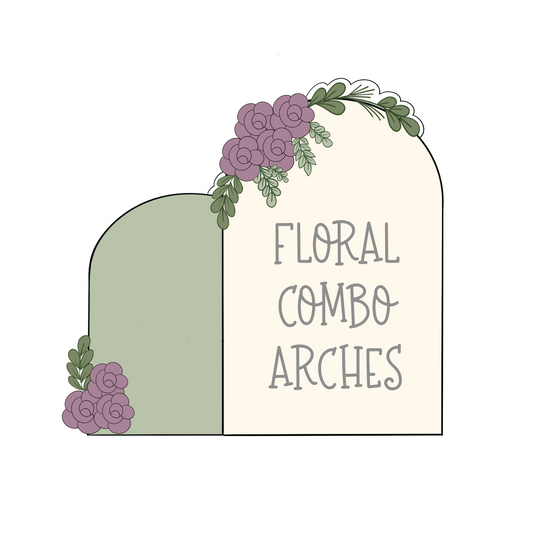 Floral Combo Arches Cookie Cutter & STLs