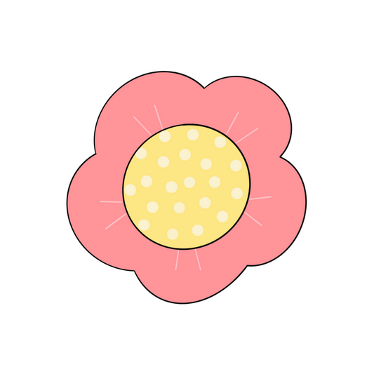 Folk Flower 2 (No Stem) Cookie Cutter & STLs