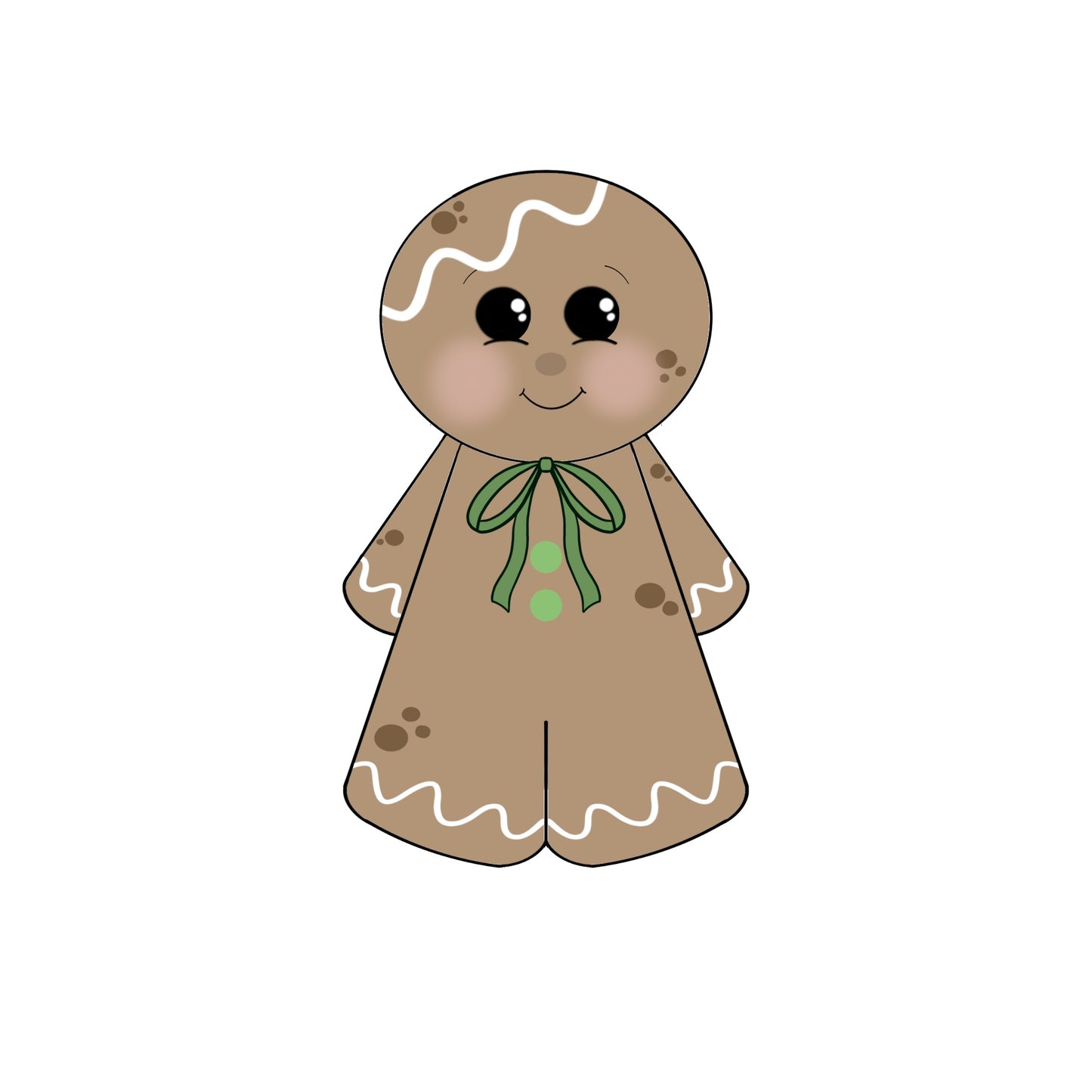 Gingerbread Boy Cookie Cutter STL Digital File