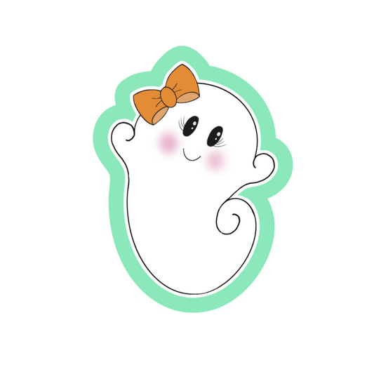 Girly Swirl Ghost Cookie Cutter STL Digital File