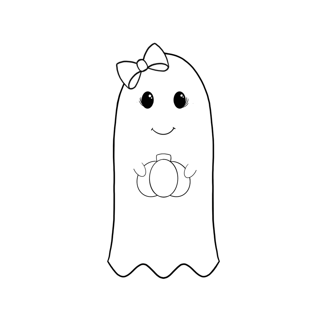 Girly Tall Ghost Cookie Cutter STL Digital File
