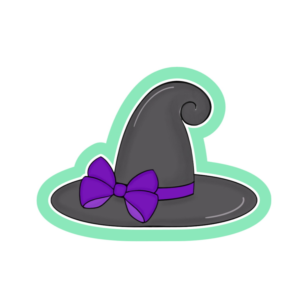 Girly Witch Hat with Bow Cookie Cutter STL Digital File