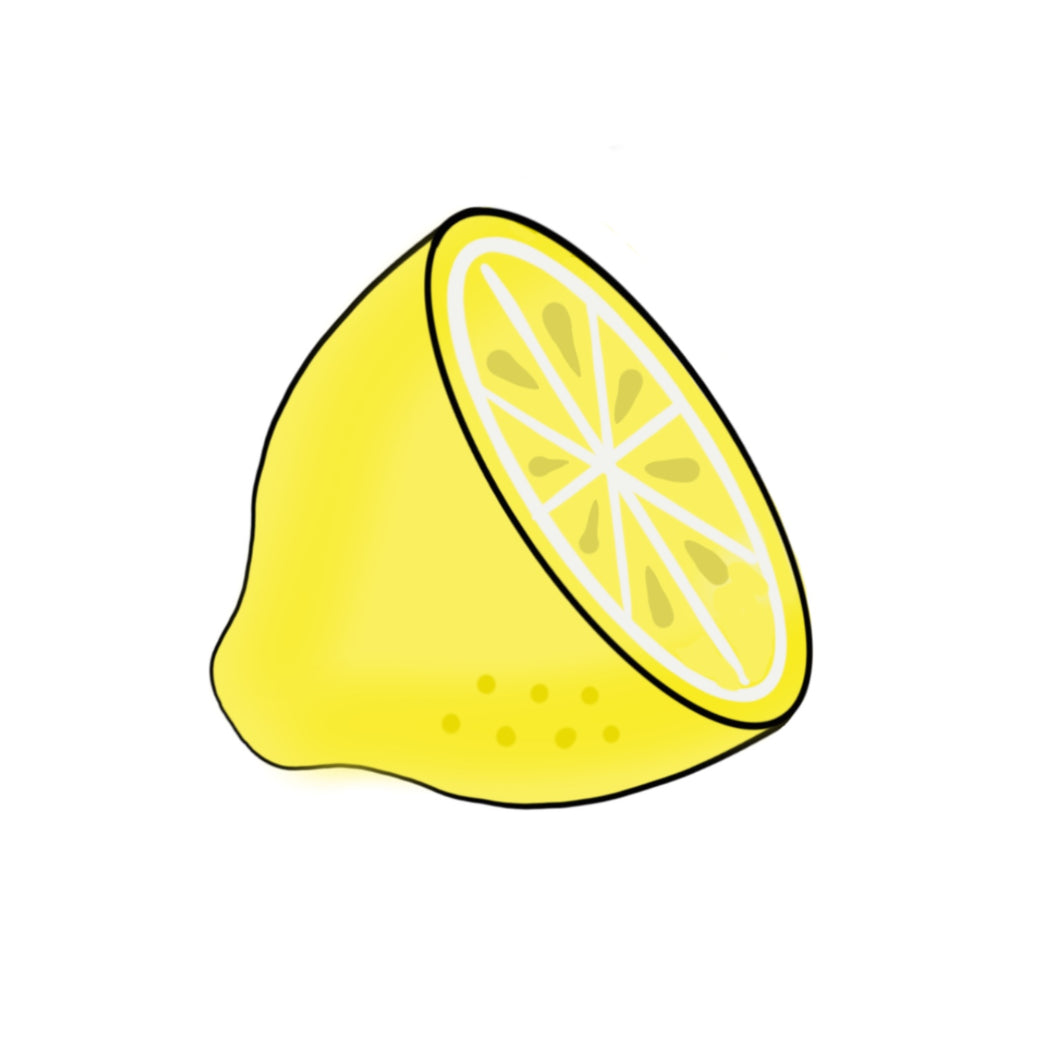Half Lemon Cookie Cutter STL Digital File