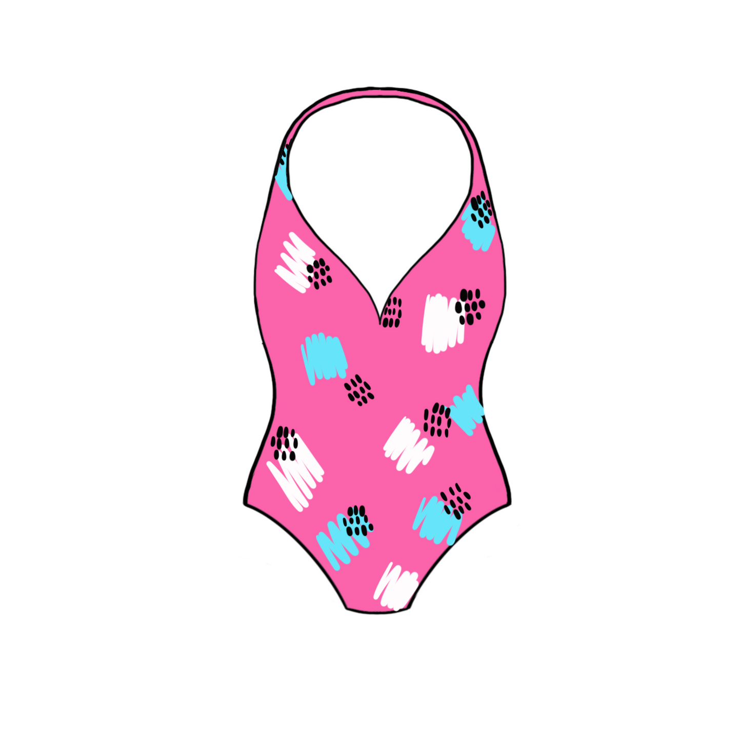 Halter Swimsuit Cookie Cutter STL Digital File