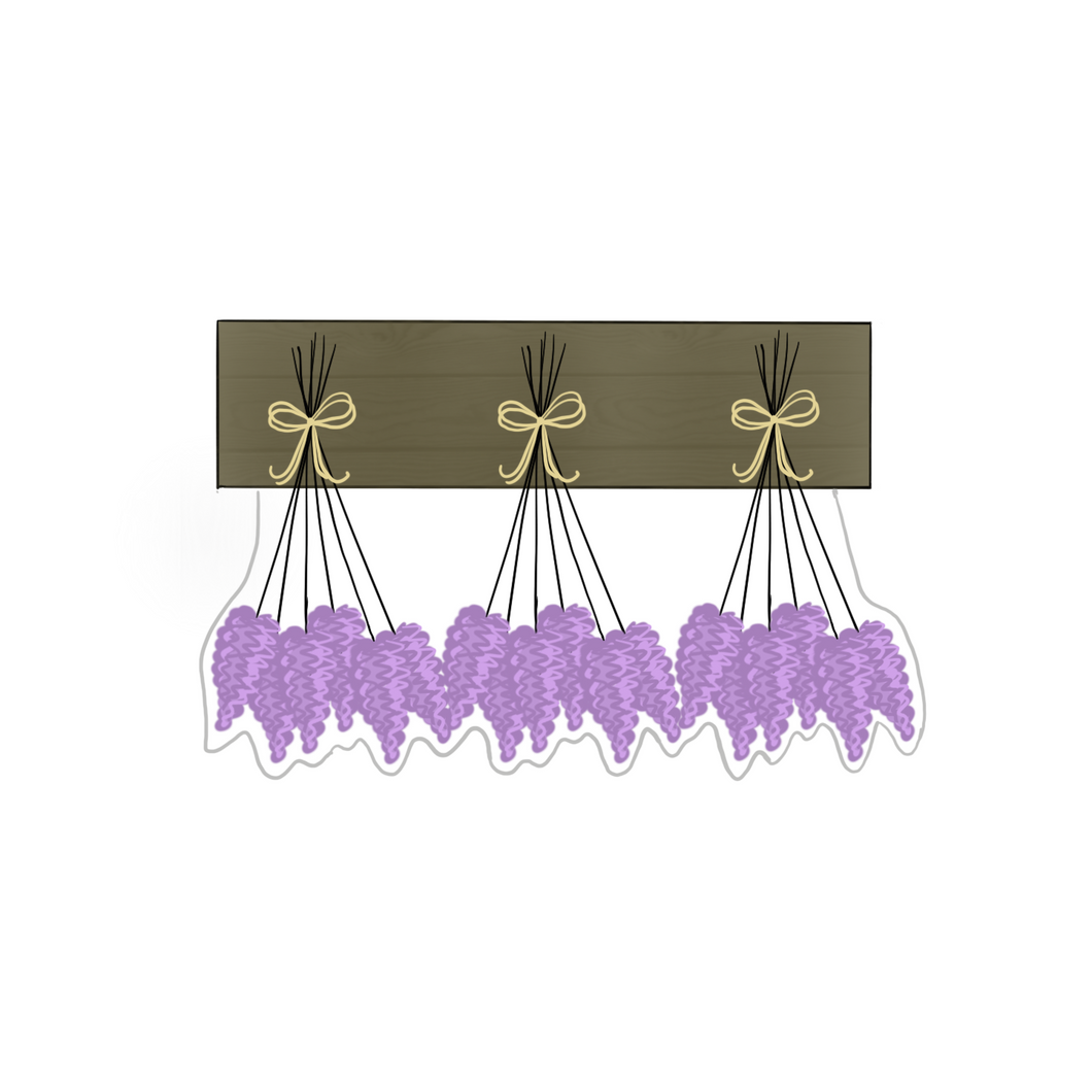 Hanging Dried Lavendar Cookie Cutter