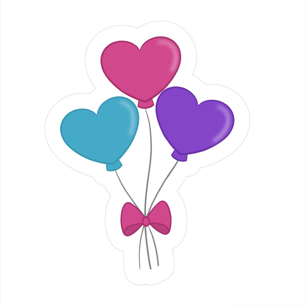 Heart Balloon Bundle Cookie Cutter