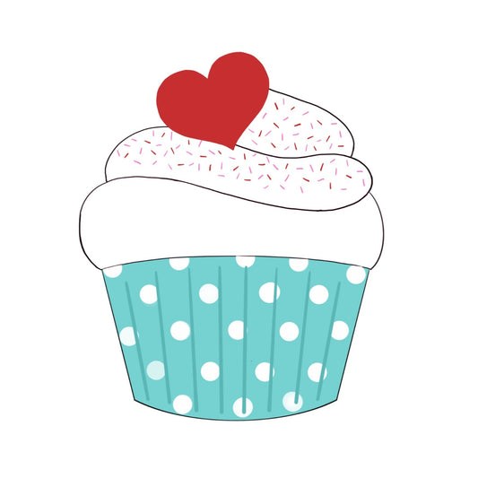 Heart Cupcake STL Digital File