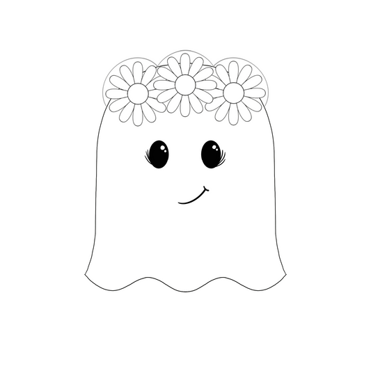Hippie Ghost Cookie Cutter STL Digital File