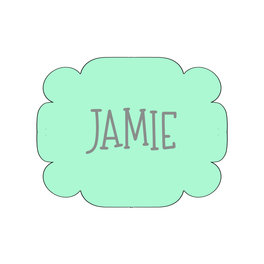 Jamie Plaque Cookie Cutter