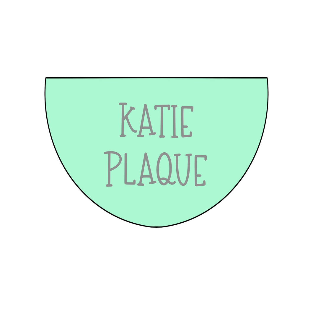 Katie Plaque Cookie Cutter & STLs