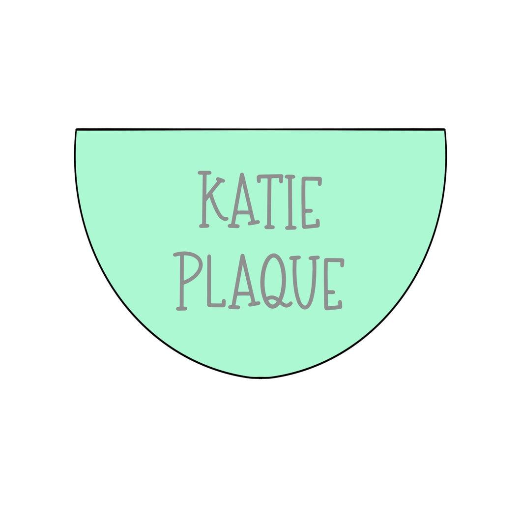 Katie Plaque Cookie Cutter & STLs