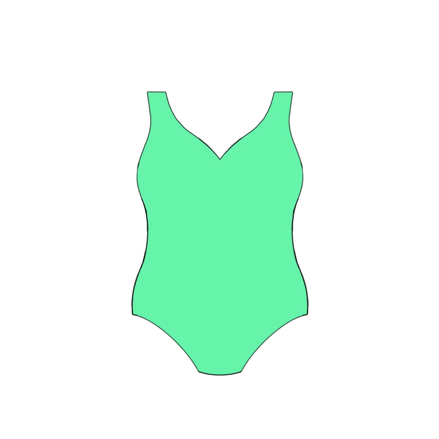 Lady's Swimsuit Cookie Cutter STL Digital File