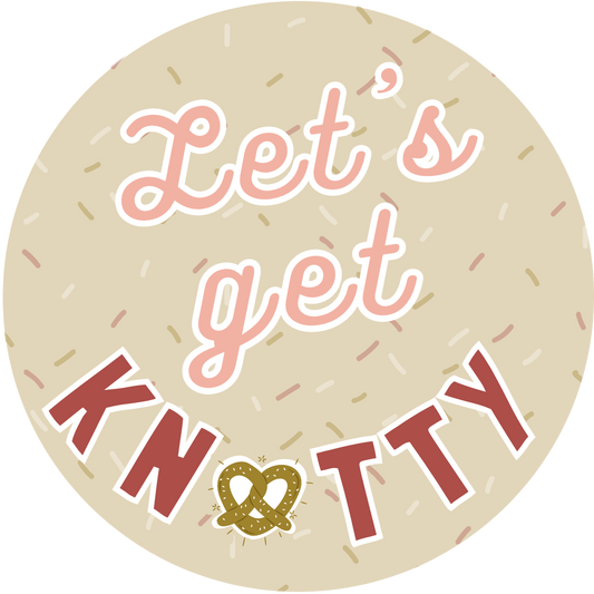 Let's Get Knotty Cookie Tag, 2 inch
