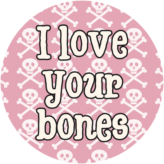 Love Your Bones 2 Cookie Tag, 2 inch