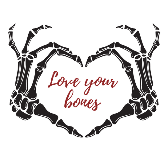 Love Your Bones Cookie Tag, 2 inch