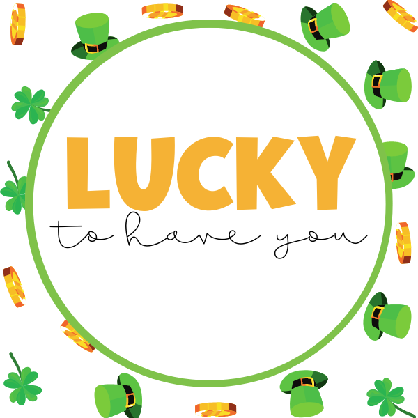 Lucky to Have You Cookie Tag, 2 inch