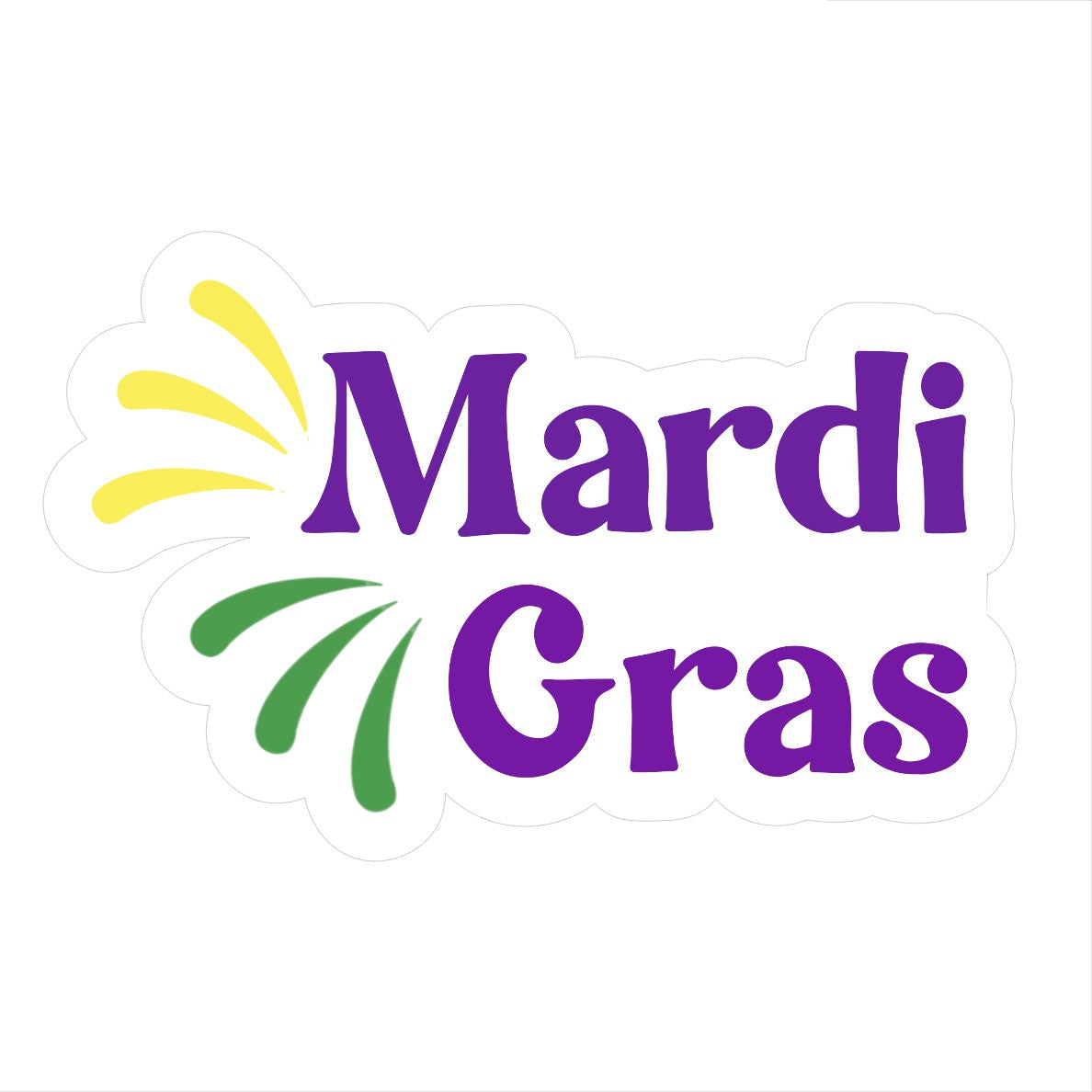 Mardi Gras Script STL Digital File