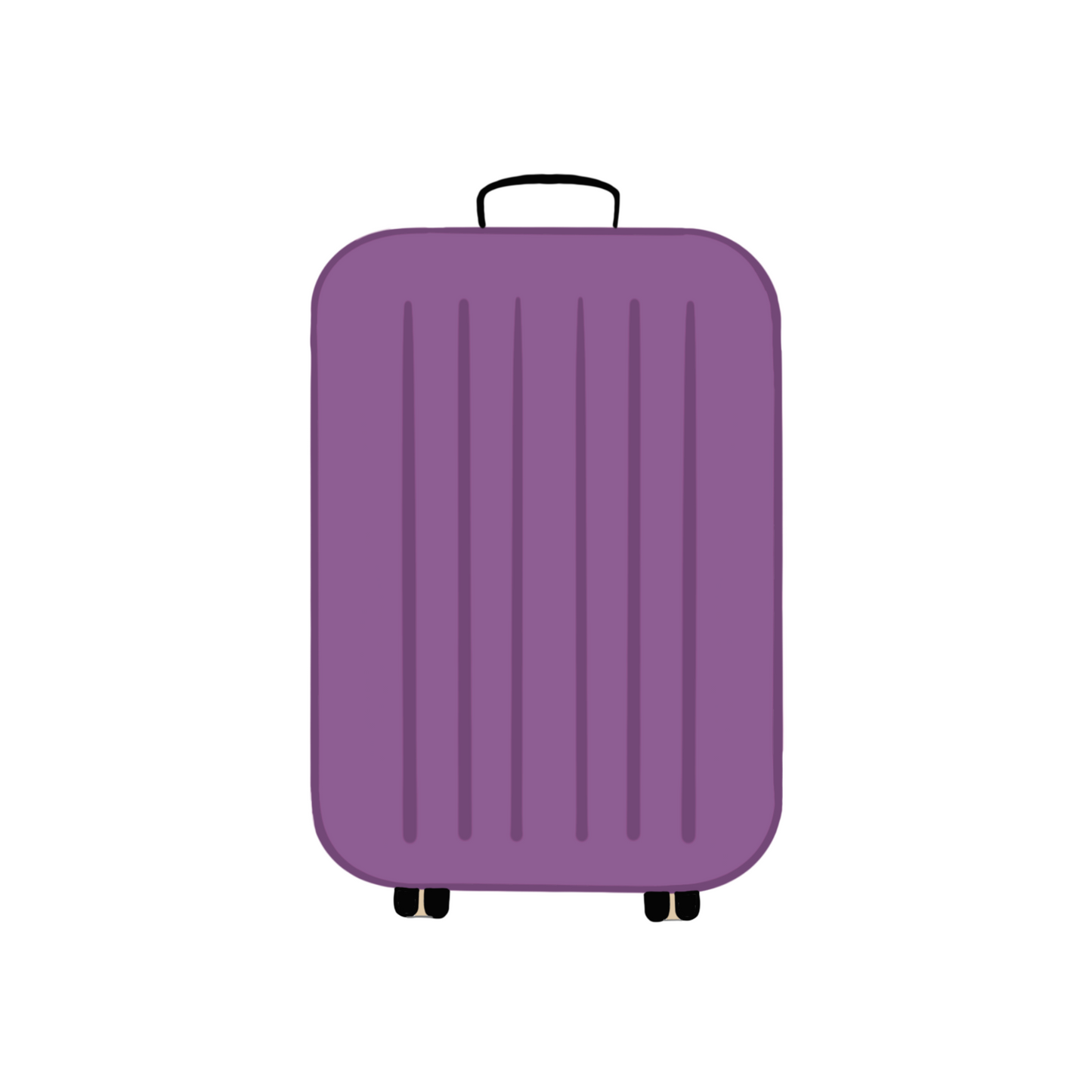 Modern Suitcase Cookie Cutter STL Digital File