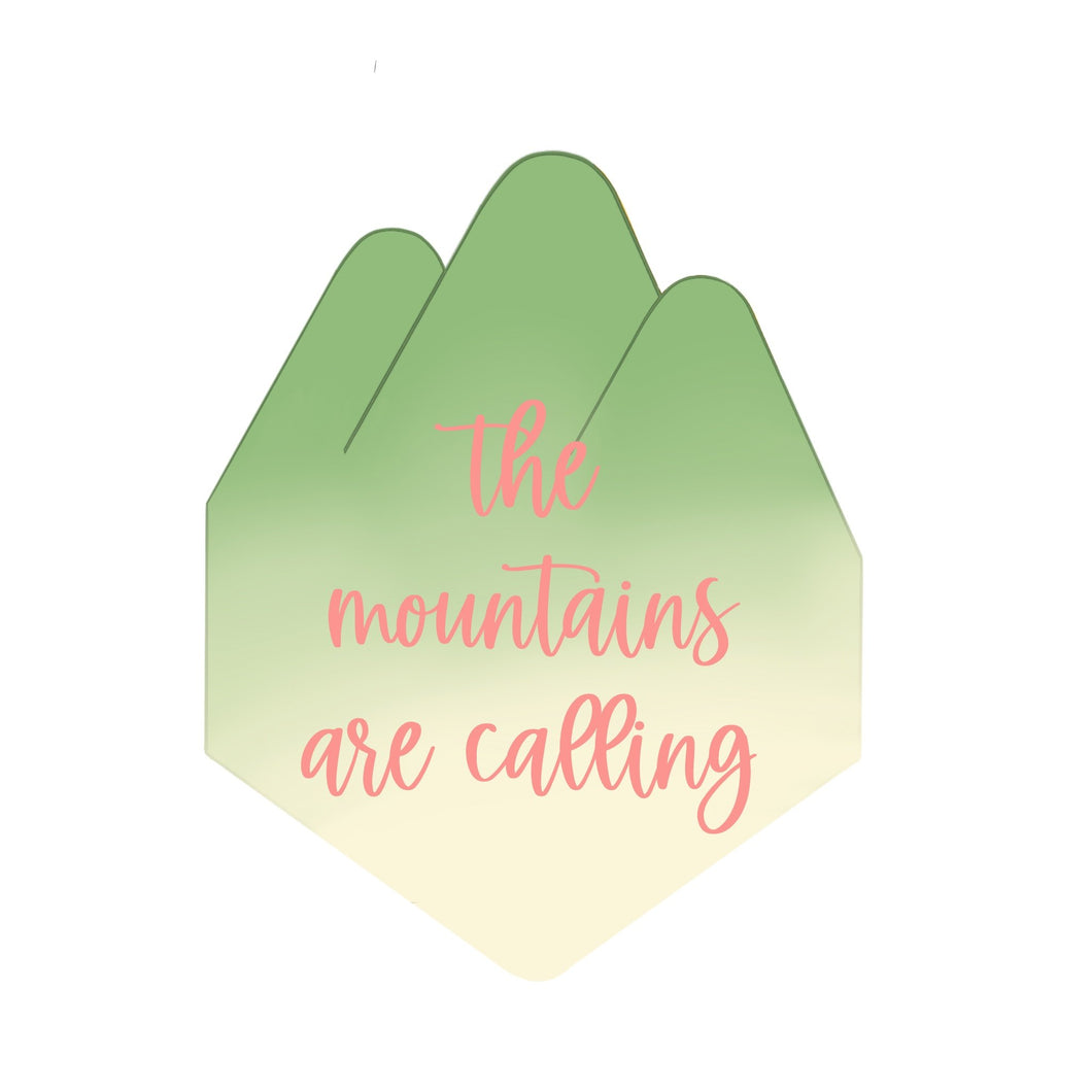 Mountains Plaque Cookie Cutter STL Digital File