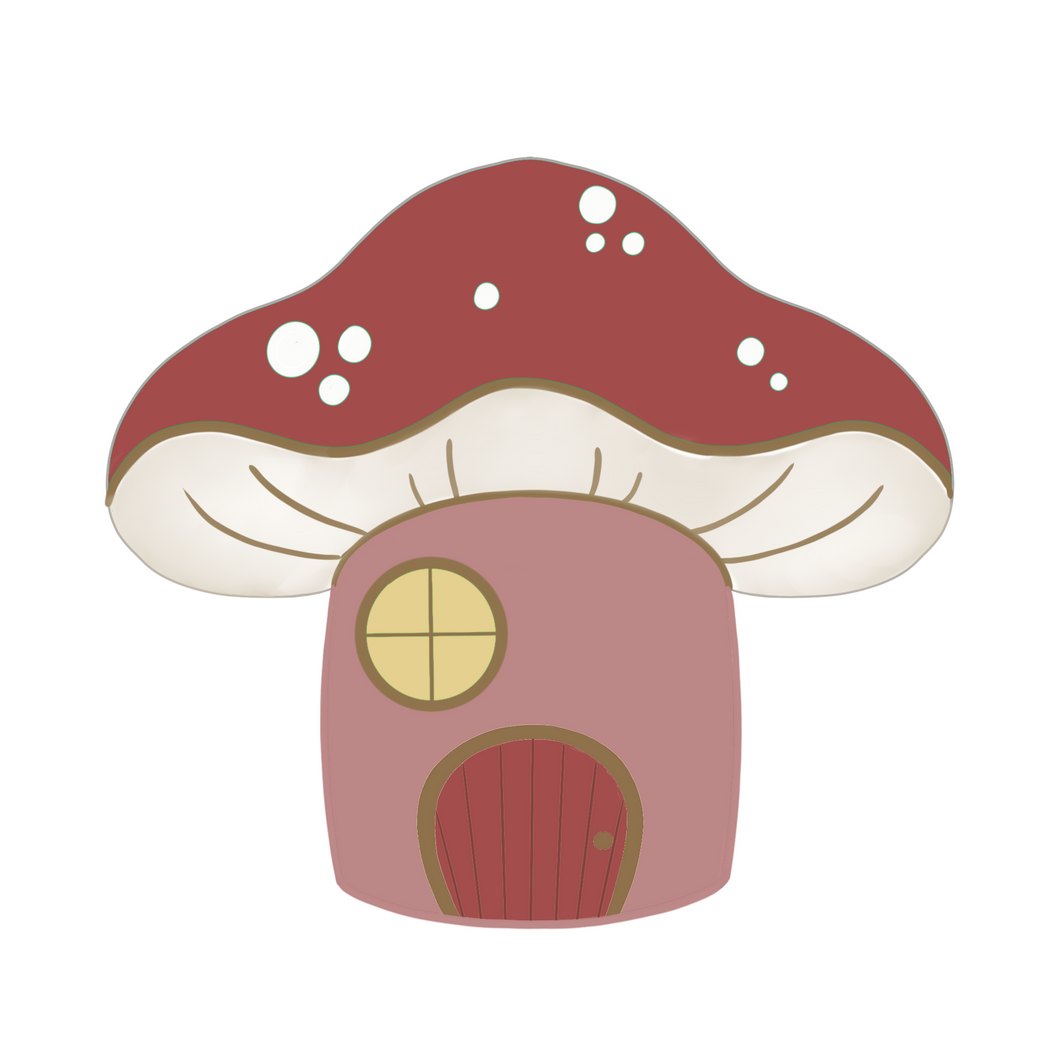 Mushroom House Cookie Cutter STL Digital File