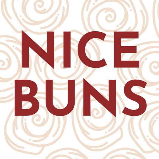 Nice Buns (Swirls) Cookie Tag, 2 inch