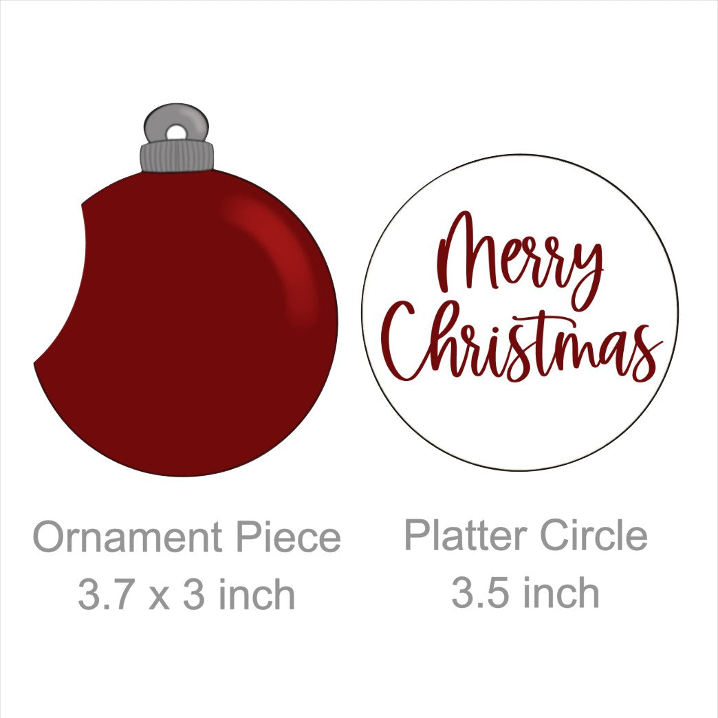 Ornament Platter 2 Pieces Cookie Cutter STL Digital File