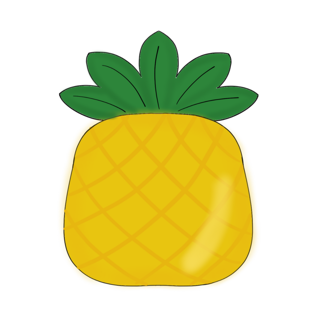 Pineapple Cookie Cutter STL Digital File