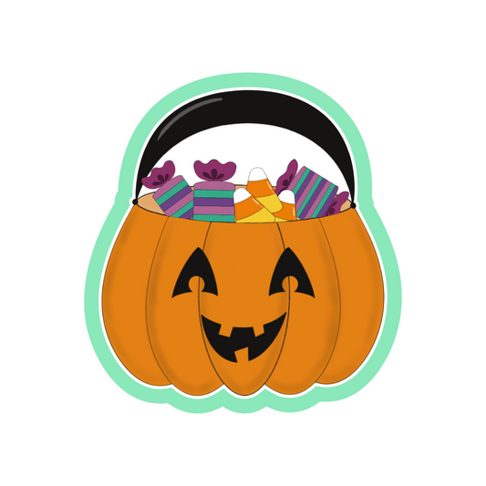 Pumpkin Bucket Cookie Cutter STL Digital File