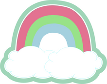 Load image into Gallery viewer, Rainbow over Clouds Cookie Cutter STL Digital File
