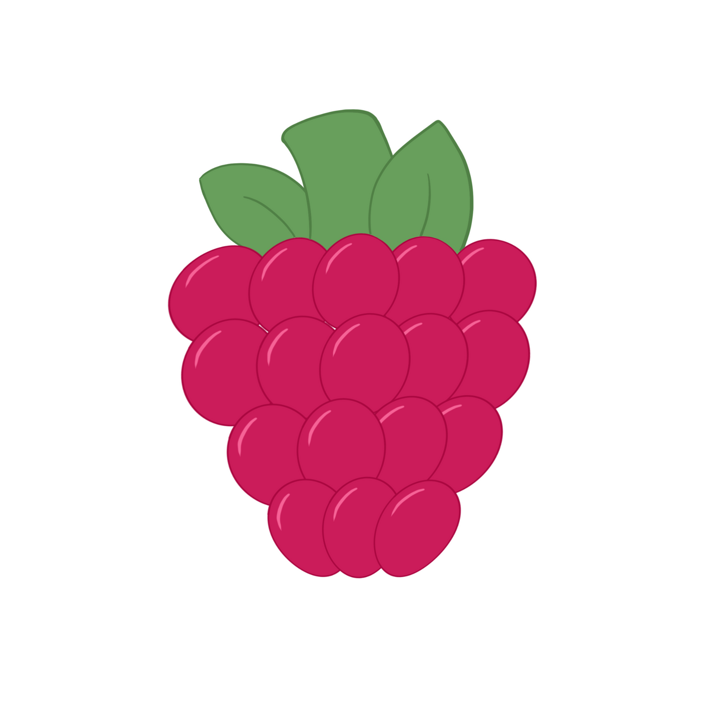 Raspberry Cookie Cutter STL Digital File