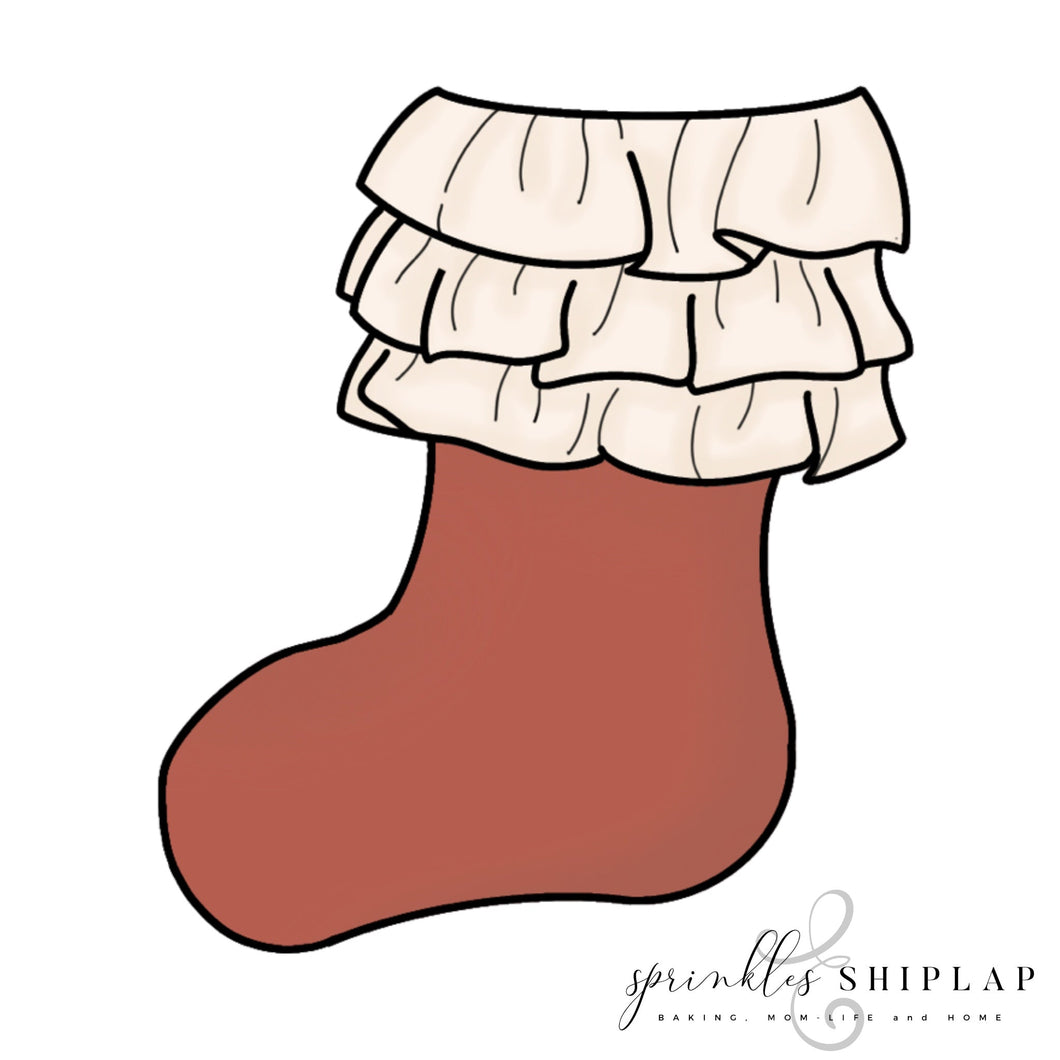 Ruffle Stocking Cookie Cutter