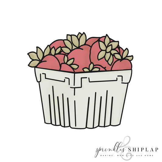 Strawberry Basket Cookie Cutter STL Digital File