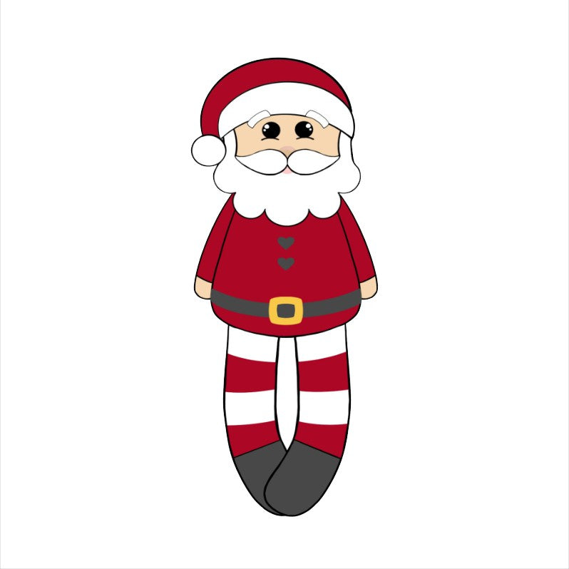Santa Claus Plushie Cookie Cutter STL Digital File