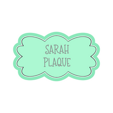Load image into Gallery viewer, Sarah Plaque Cookie Cutter
