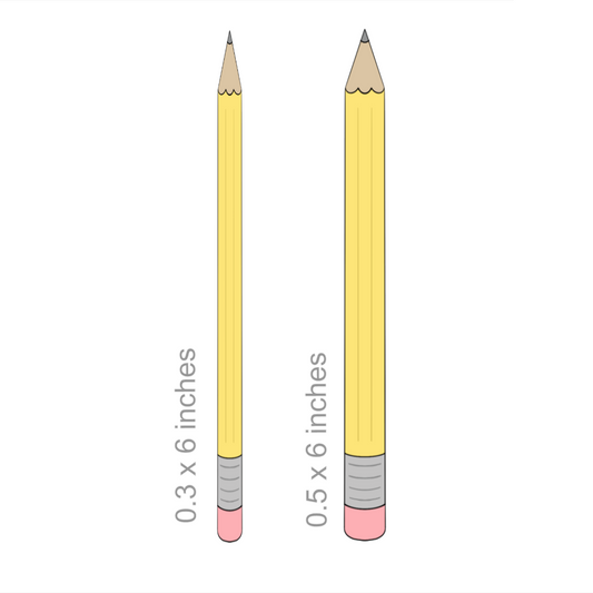 Skinny Pencils Cookie Cutter STL Digital File