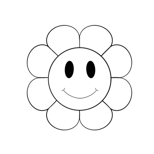 Smiley Flower Cookie Cutter STL Digital File