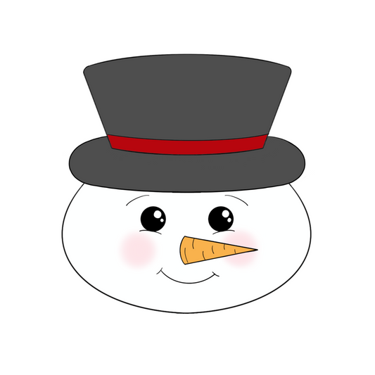 Snowman Head Cookie Cutter STL Digital File