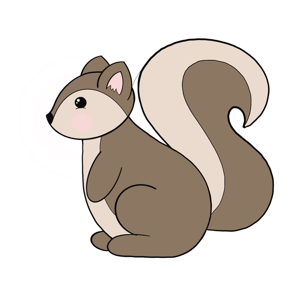 Squirrel Cookie Cutter STL Digital File