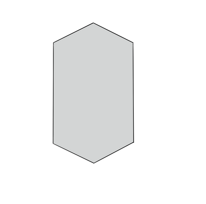 Stretched Hexagon Cookie Cutter STL Digital File