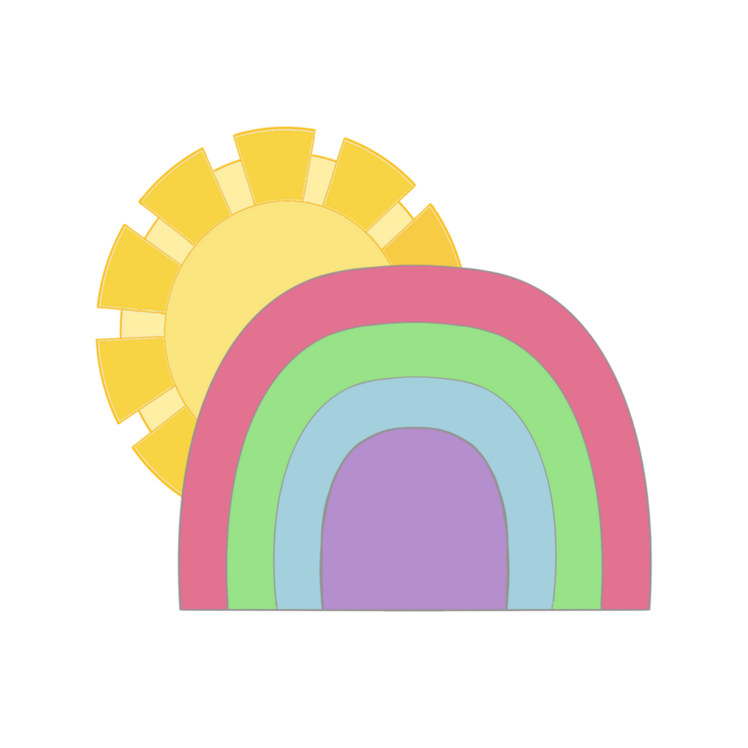 Sunny Rainbow Cookie Cutter