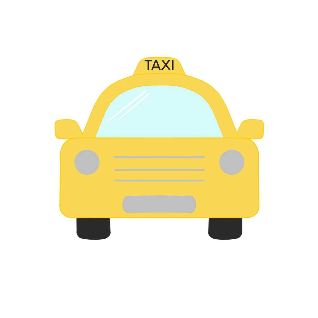 Taxi Cab Cookie Cutter STL Digital File