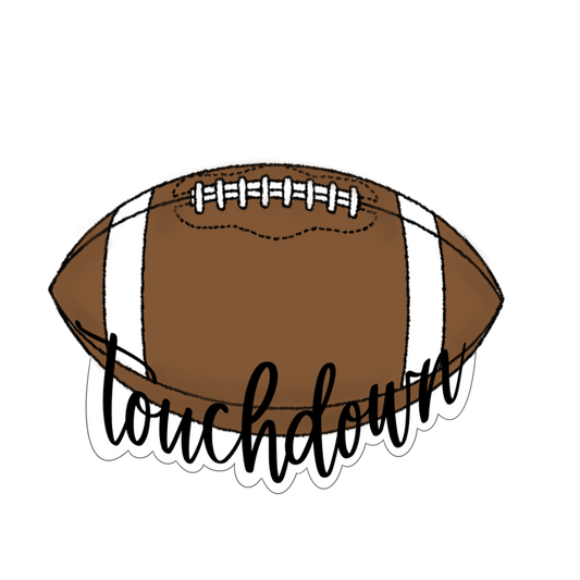 Touchdown Football Cookie Cutter STL Digital File