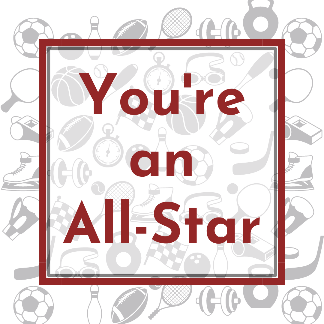 You're an All-Star Cookie Tag, 2 inch