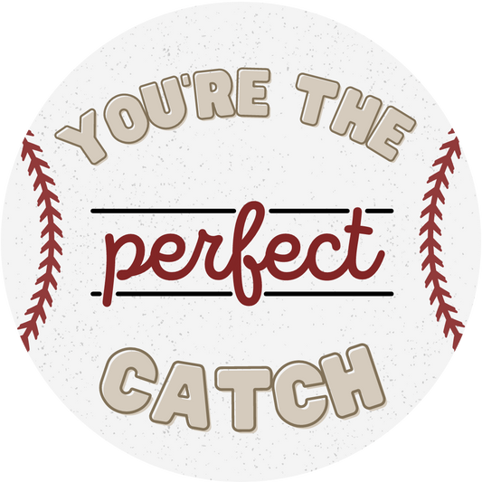 You're the Perfect Catch Cookie Tag, 2 inch