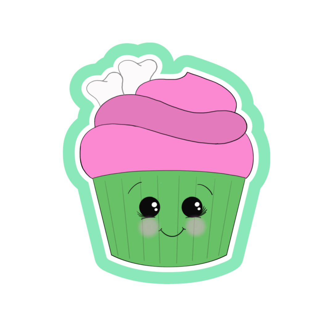 Zombie Cupcake Cookie Cutter STL Digital File