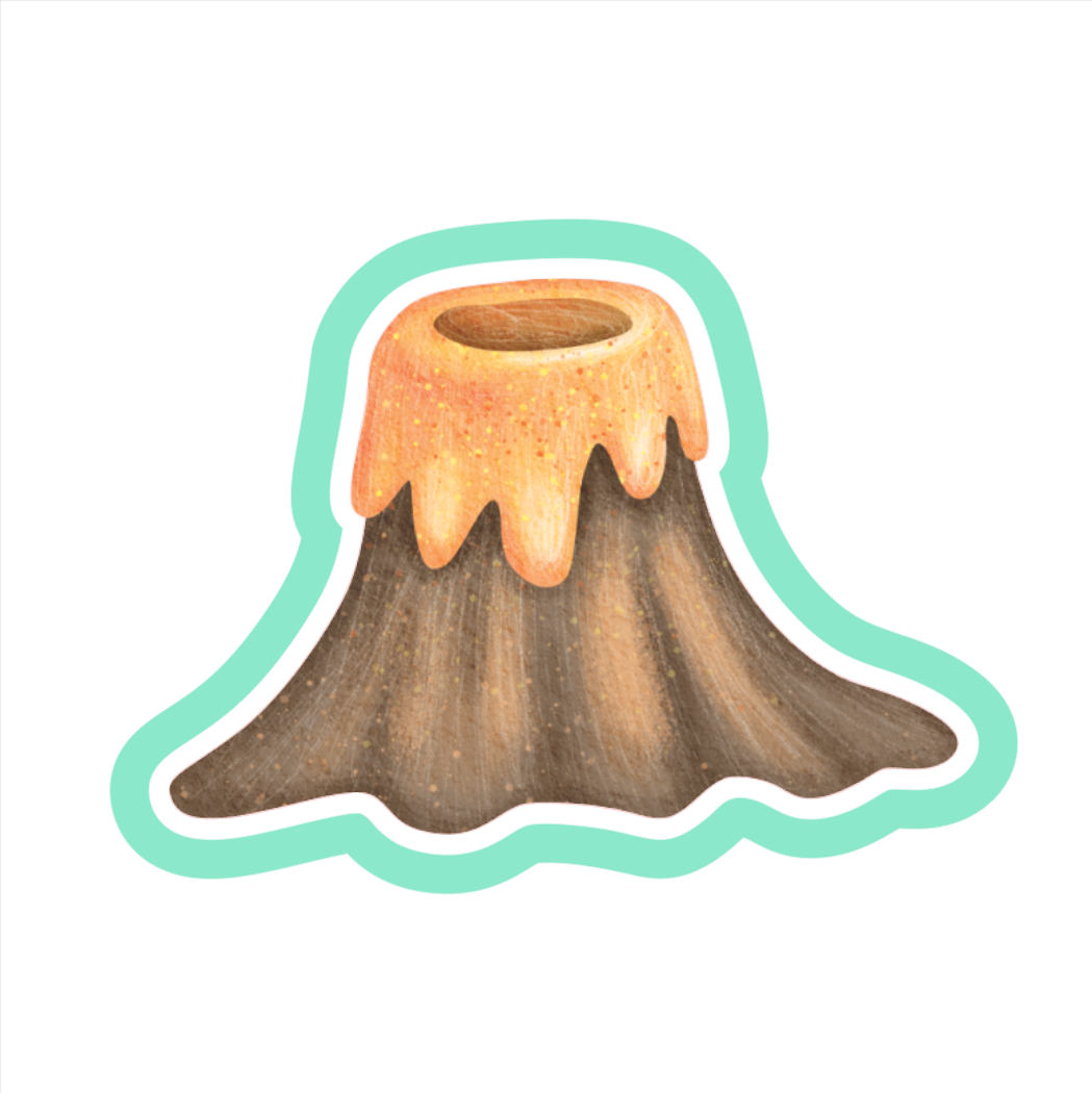 Volcano Cookie Cutter STL Digital File